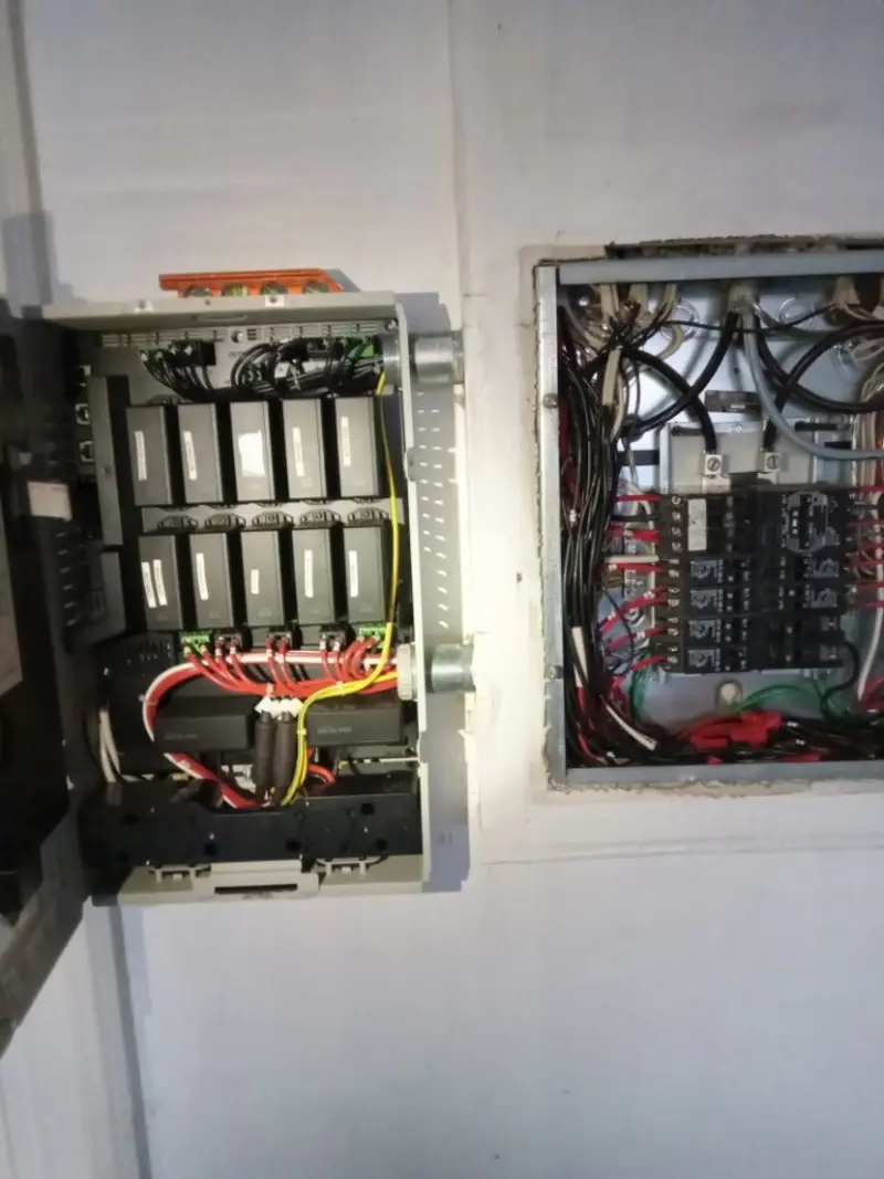 Electrical panel upgrade completed for Ring Doorbell Installation in Franklin